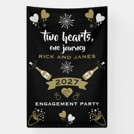 Champagner Celebration Party Banner (Vertikal)
