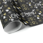 Champagner Celebration Party Geschenkpapier (Rolleneckpunkt)