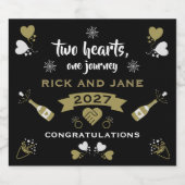 Champagner Celebration Party Schaumweinetikett (Einzelnes Label)