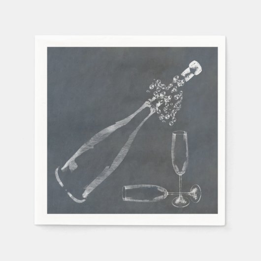 Champagner-Cork Serviette (Vorderseite)