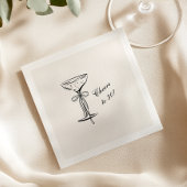 Champagner-Coupe Prost zum Geburtstag Serviette