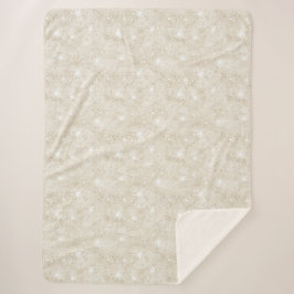 Champagner-Cream-Sand-Glitter Sherpadecke