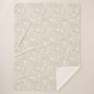 Champagner-Cream-Sand-Glitter Sherpadecke