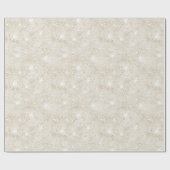 Champagner-Cremesand-Glitter-Geburtstag Geschenkpapier (Flach)