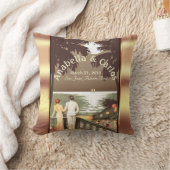 Champagner des Kunst-Deko-Vintager Strandes | Kissen (Decke)