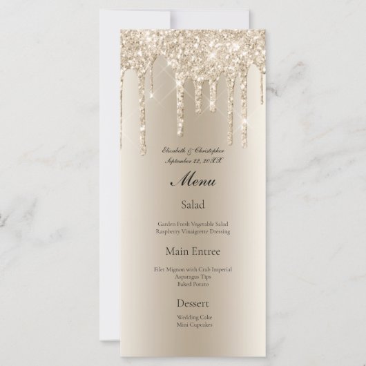 Champagner Dripping Glitzer Glam Bling Wedding Men (Vorderseite)