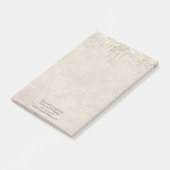 Champagner Dripping Glitzer Trendy Glam Stilvoll Post-it Klebezettel (angewinkelt)