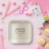 Champagner Driving Jewish Holiday Pessach Seder Pappteller (Party)