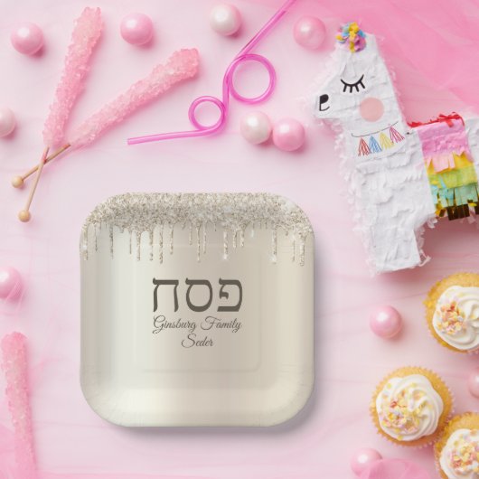 Champagner Driving Jewish Holiday Pessach Seder Pappteller (Party)