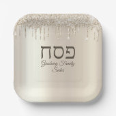 Champagner Driving Jewish Holiday Pessach Seder Pappteller (Vorderseite)