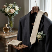 Champagner Elfenbein-Mikro-Jacquard Krawatte