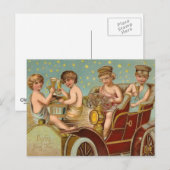 Champagner-Fahrt Postkarte (Vorne/Hinten)