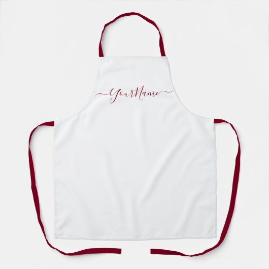 Champagner farbenelegant personalisiert schürze (Vorderseite)