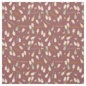 Champagner-Feierlichkeiten zum Maroon Stoff (Muster)