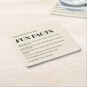 Champagner-Fest-Liste Rechteckiger Pappuntersetzer (angewinkelt)