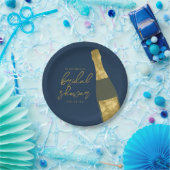 Champagner Flasche Personalisiertes Brautparty Pappteller (Party)