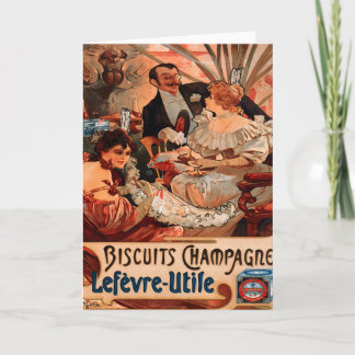 Champagner französisches Vintages Karte