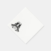 Champagner-Geburtstags-Schleife Serviette (Ecke)