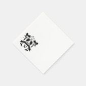 Champagner-Geburtstags-Schleife Serviette (Ecke)