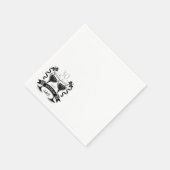 Champagner-Geburtstags-Schleife Serviette (Ecke)