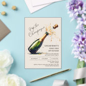 Champagner-Geburtstagsfeier Acryleinladungen (In Situ (Hochzeit))