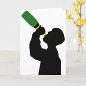 Champagner-Geburtstagsschuh Karte (Gelbe Blume)