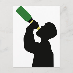 Champagner-Geburtstagsschuh Postkarte