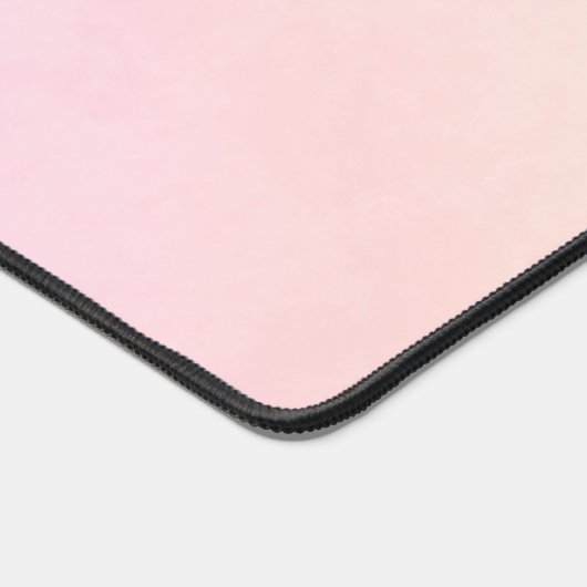 Champagner gefroren Pfirsichfarben Lila Ombré mit Schreibtischunterlage (Ecke)