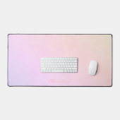 Champagner gefroren Pfirsichfarben Lila Ombré mit Schreibtischunterlage (Tastatur & Maus)