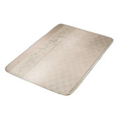 Champagner Gemustert Design Badematte (Schrägansicht)