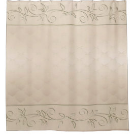 Champagner Gemustert Design Duschvorhang