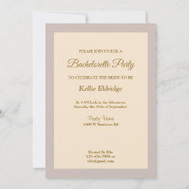 Champagner Gerahmter Junggeselinnen-Abschied Einla Einladung