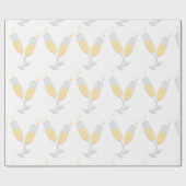 Champagner Geschenkpapier (Flach)