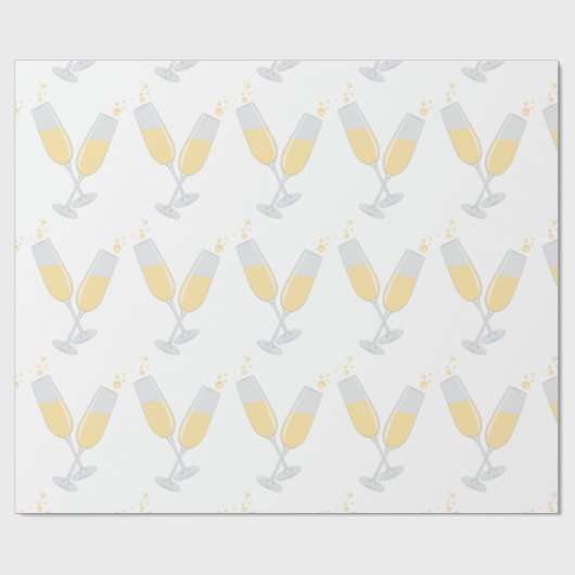 Champagner Geschenkpapier (Flach)