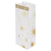 Champagner-Geschenktüte Geschenktüte Für Weinflaschen (Rückseite Schrägansicht)