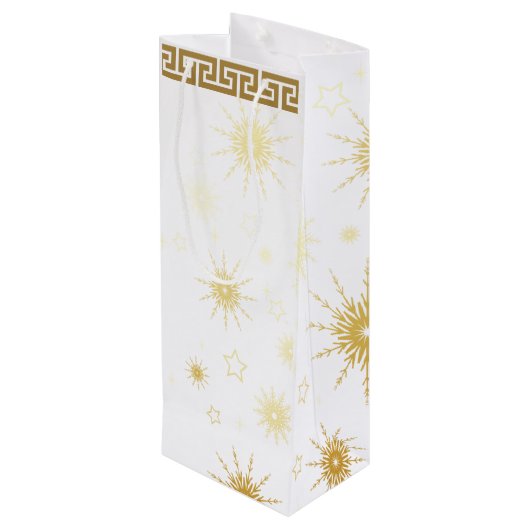 Champagner-Geschenktüte Geschenktüte Für Weinflaschen (Rückseite Schrägansicht)