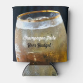 Champagner Geschmack Bier Budget Spaß Mattiert Gla Dosenkühler (Vorderseite)