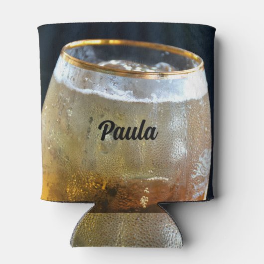 Champagner Geschmack Bier Budget Spaß Mattiert Gla Dosenkühler (Rückseite)