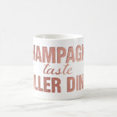 Champagner-Geschmack Killer Dink | Rosarote Pickle Kaffeetasse (Mittel)