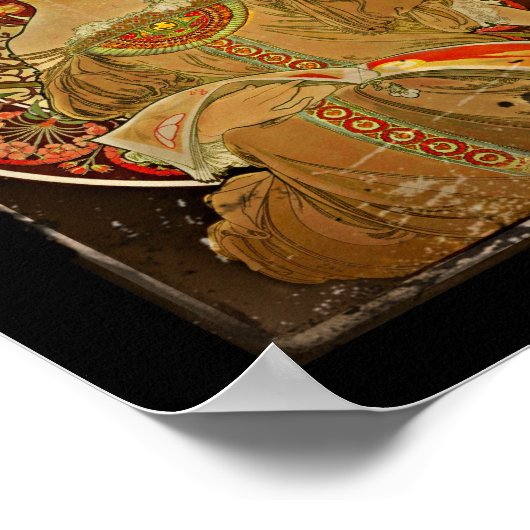 Champagner GIrl c1897 Poster (Ecke)