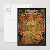 Champagner GIrl c1897 Postkarte (Vorne/Hinten)