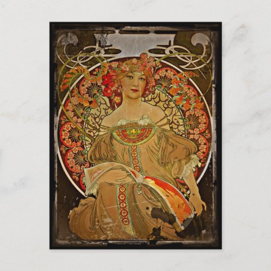 Champagner GIrl c1897 Postkarte (Vorderseite)