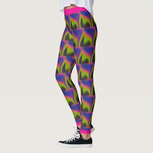 Champagner glänzt strahlende Leggings. Leggings (Links)