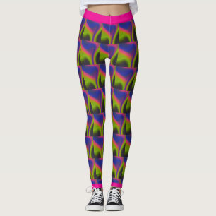 Champagner glänzt strahlende Leggings. Leggings