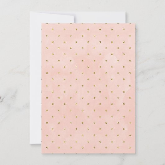 Champagner Glass Brunch Bridal Dusche Einladung (Rückseite)