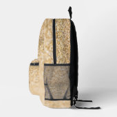Champagner-Glitzer Glitzern Individuelle Name Bedruckter Rucksack (Rechts)
