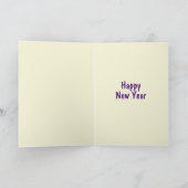 Champagner-Glitzer - Happy New Year Card Karte (Innenseite)