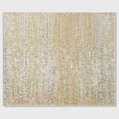 Champagner Glitzer Modern Geschenkpapier (Flach)