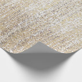 Champagner Glitzer Modernes Wrapping Paper Geschenkpapier (Ecke)