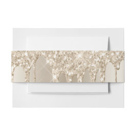 Champagner Glitzer Tropfen Hochzeitsfeier Einladungsbanderole